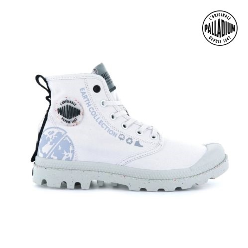 Dámské Boty Palladium Pampa Organic Metro Bílé | CZ YHP-58S